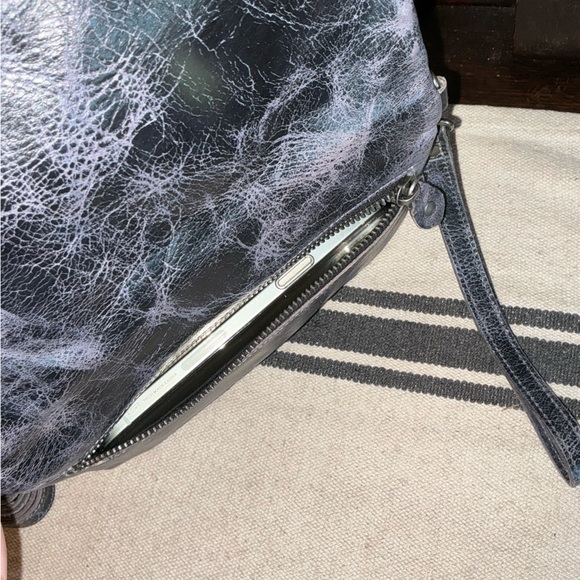 NWT Bed Stu Cadence Wallet Wristlet Crossbody Bag Future Dusk Black Delux $175 - Picture 9 of 15